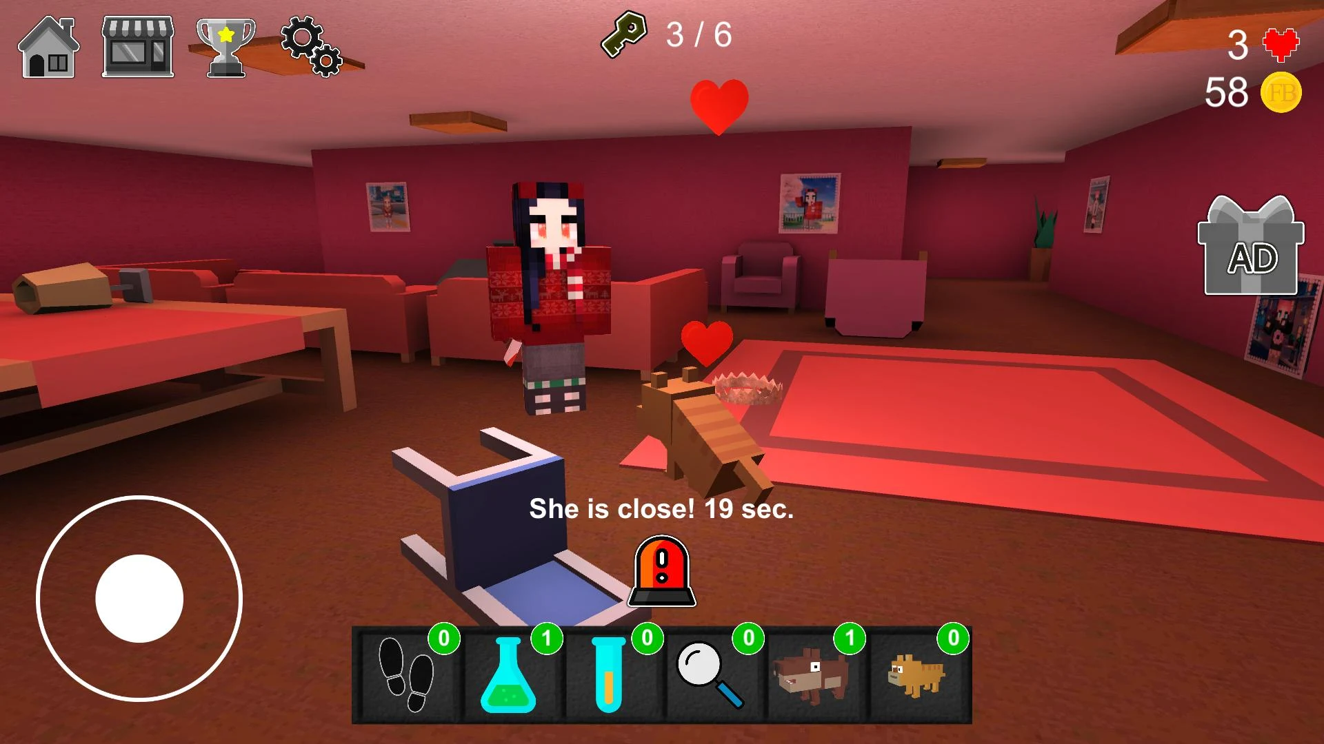 Night Horror In The Pink House screenshot