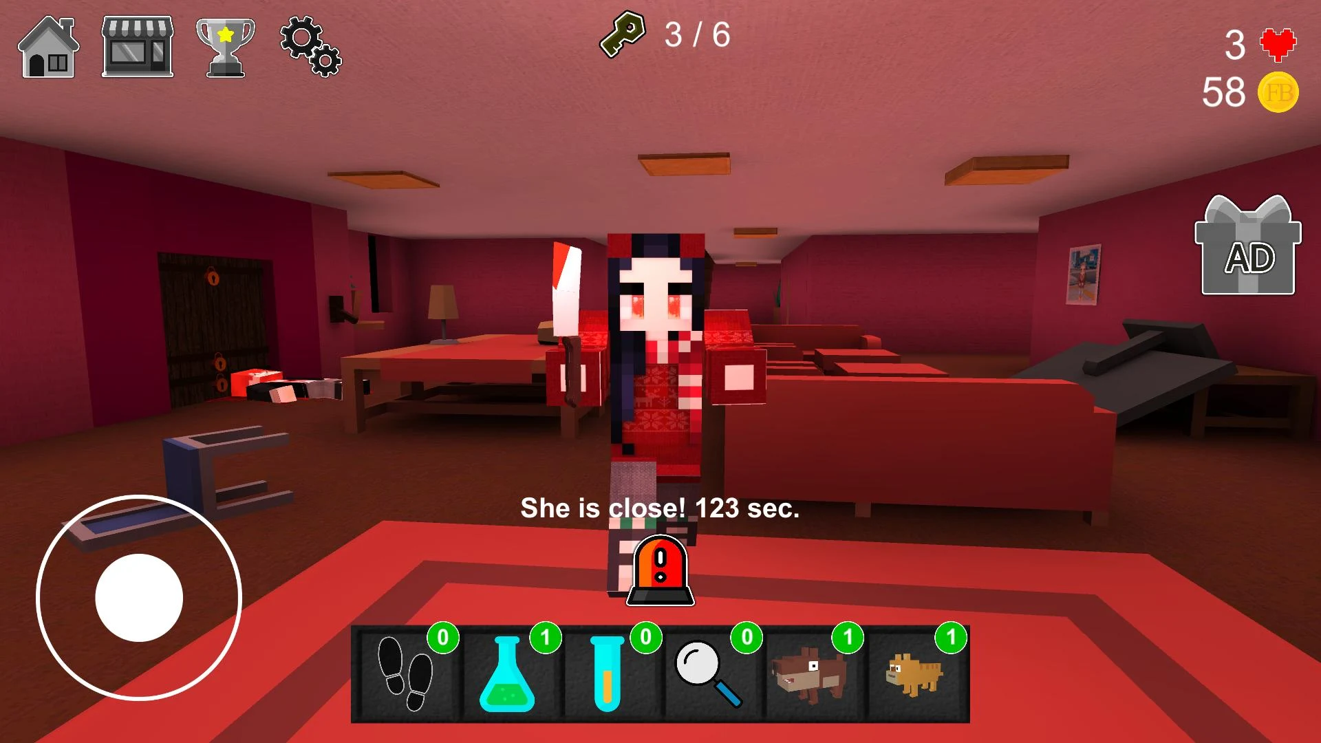 Night Horror In The Pink House screenshot